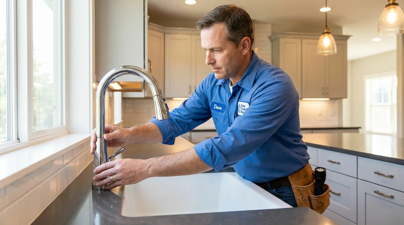 Kitchen faucet installation by Johns Plumbing LLC in Kingfisher