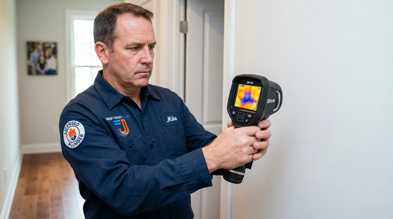 Thermal imaging leak detection by Johns Plumbing LLC in Kingfisher